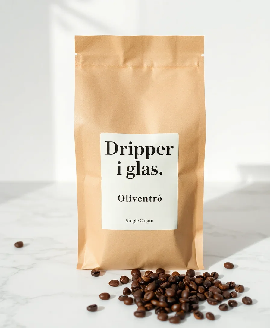 Dripper i glas – Oliventræ