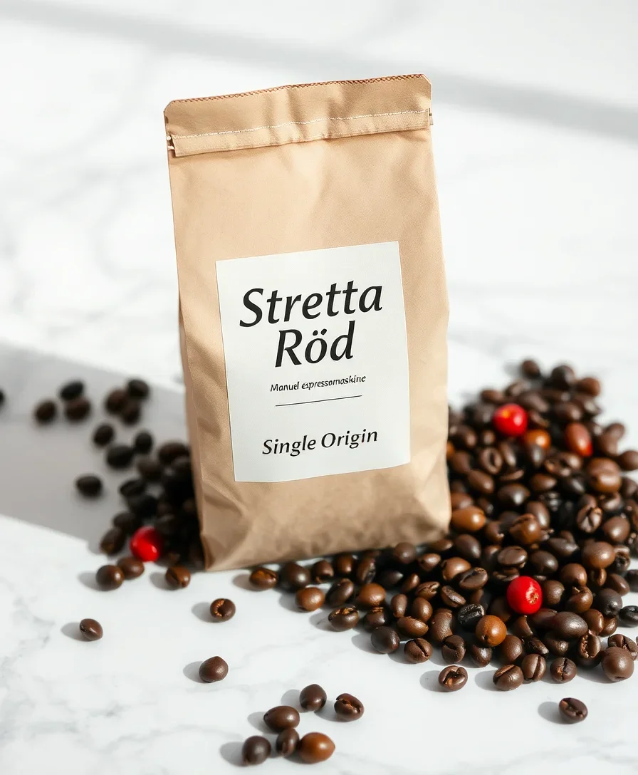 Stretta – Rød – Manuel espressomaskine